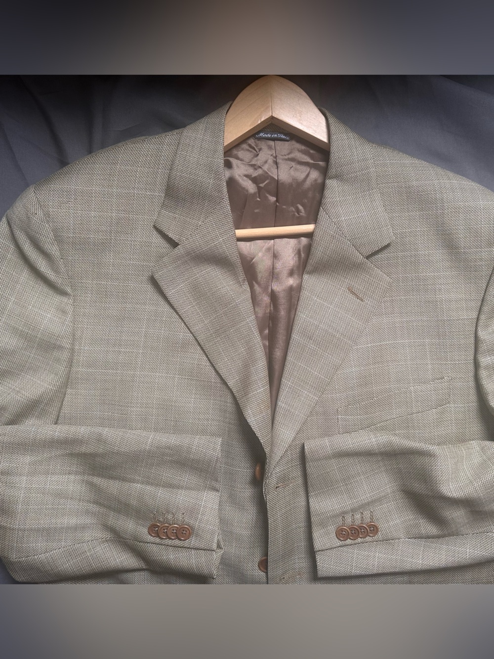 Tombolini Gray Wool 100%  3-Button Men’s Sport Coat Blazer Size 52